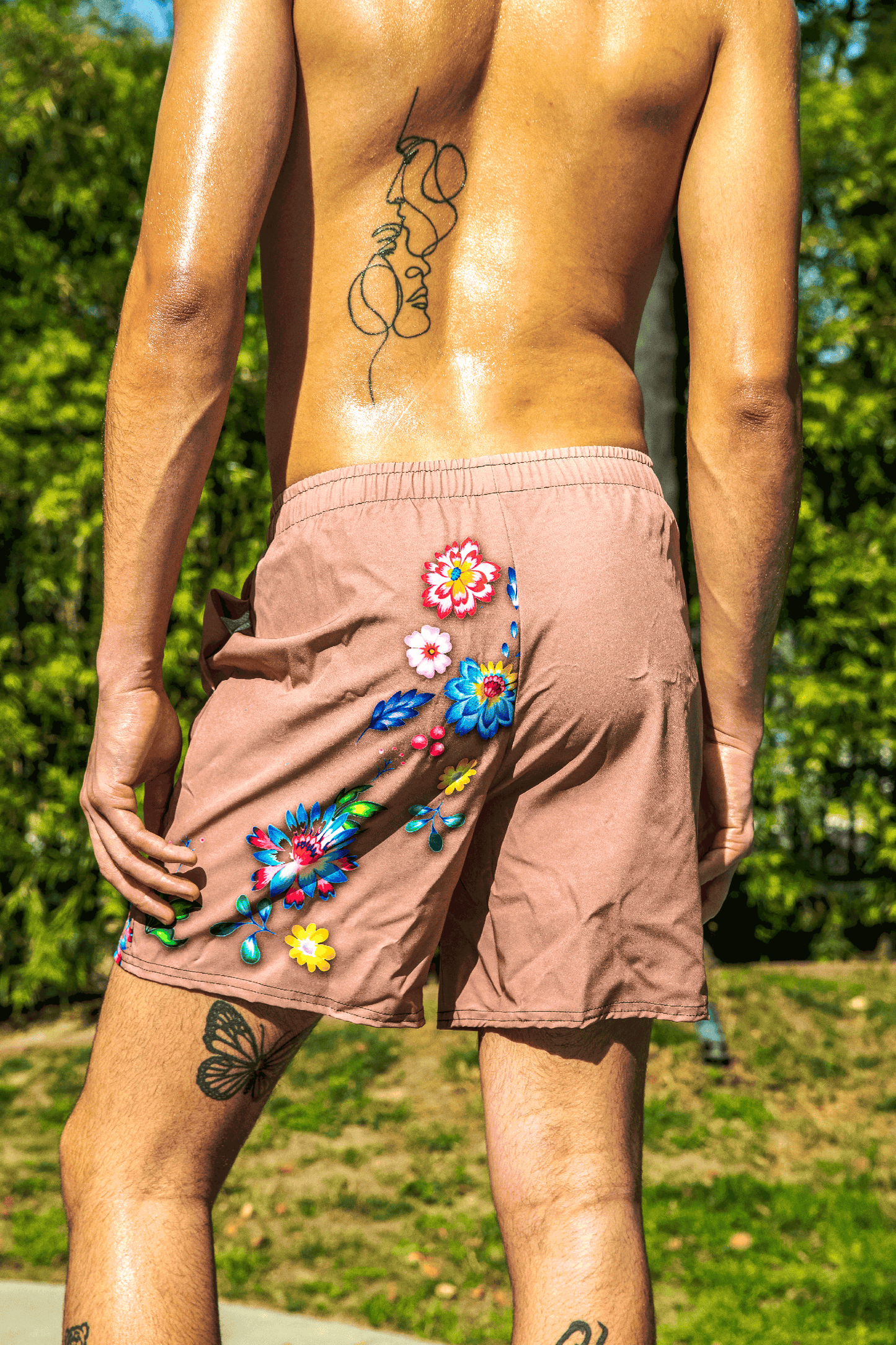 Que-Ti in Flower print